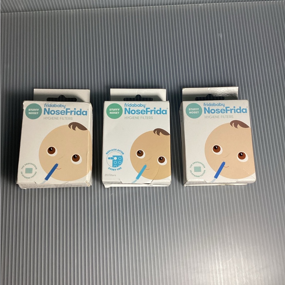 Set of 3 FridaBaby NoseFrida Hygiene Filters (60 total)